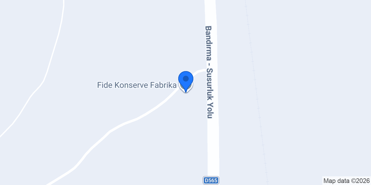 Fide Konserve Fabrika konumu