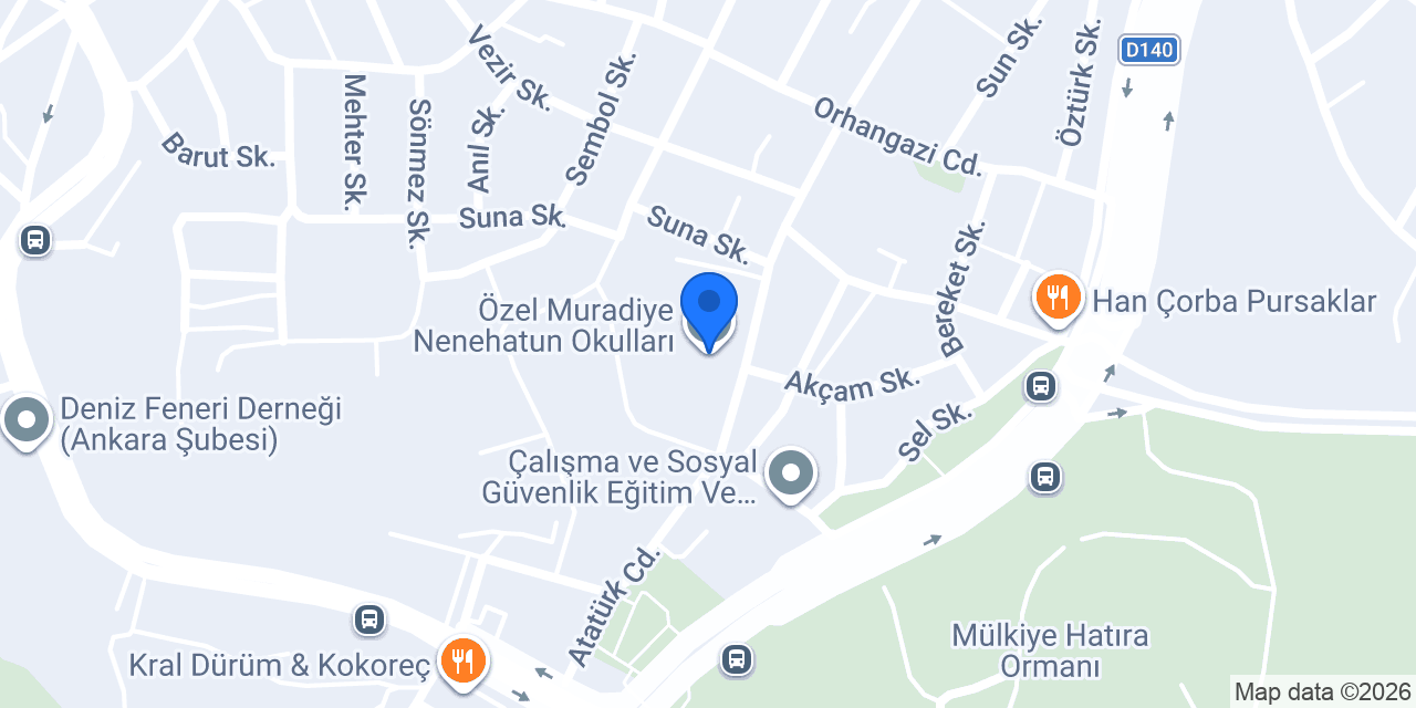 Özel Muradiye Nenehatun Okulları konumu