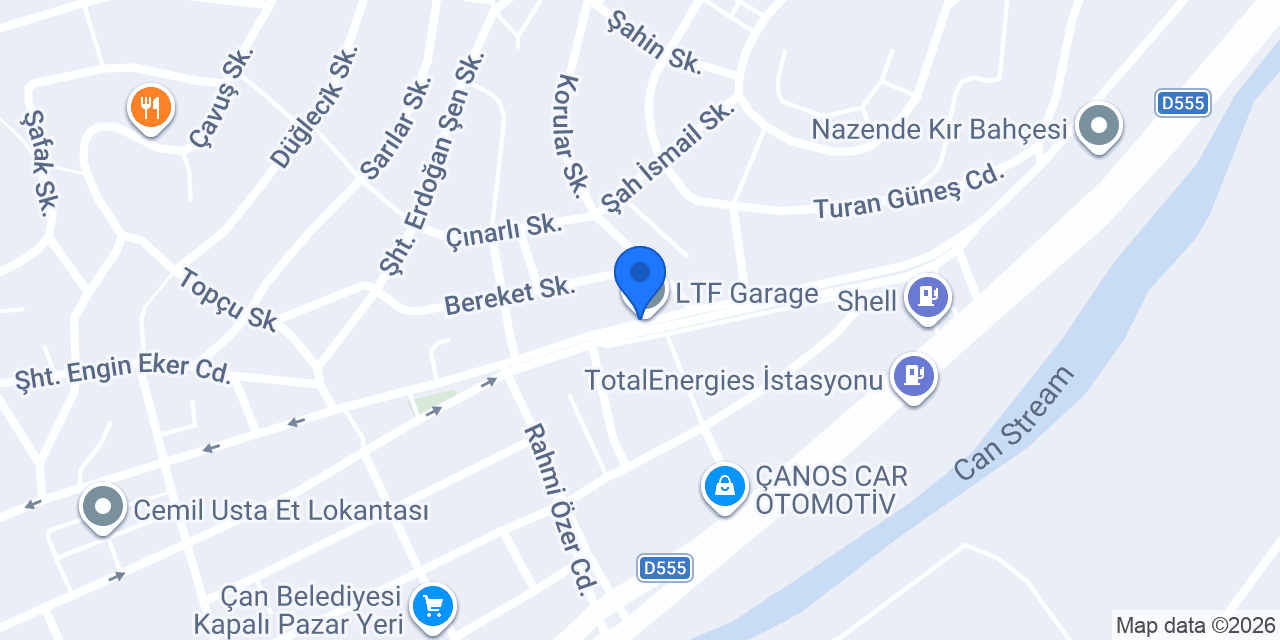 Özdoğan Market konumu
