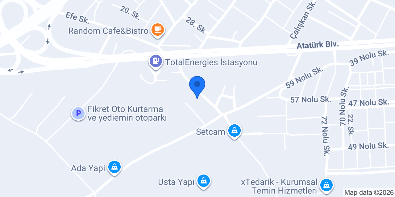 Olcay Yemek İmalathane konumu