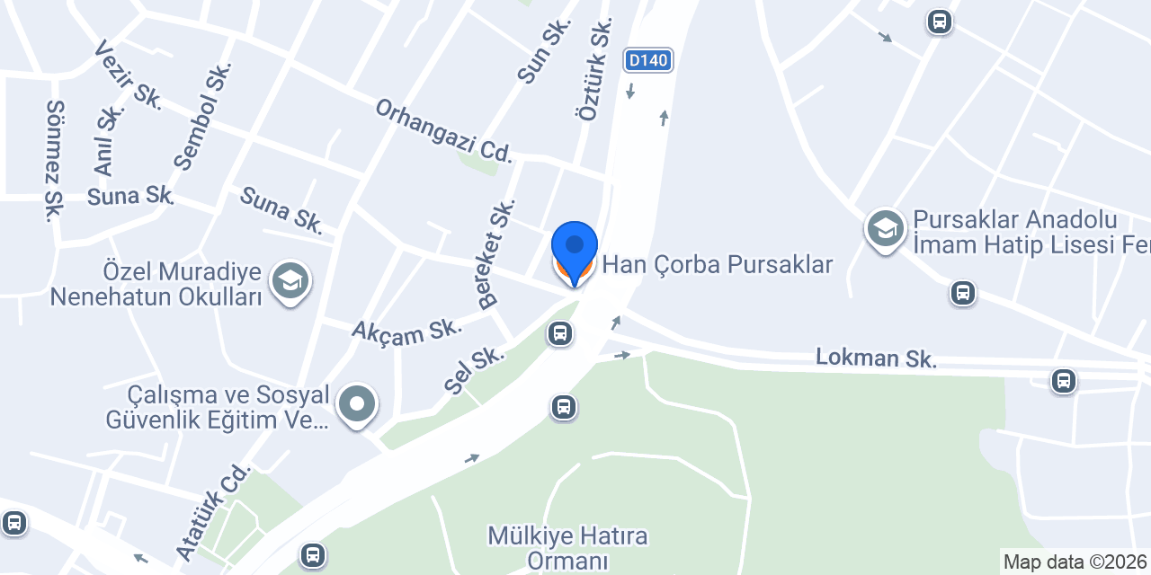 Han Çorba Pursaklar konumu