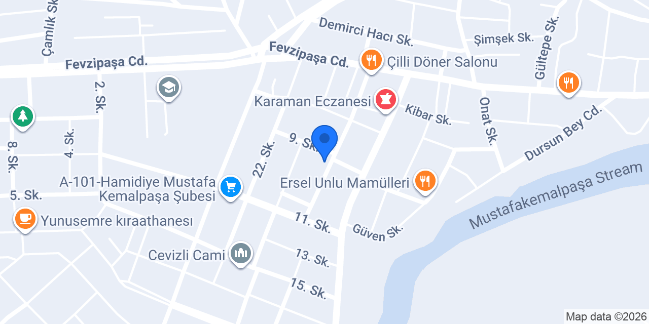 Anadolu Sürücü Kursu konumu