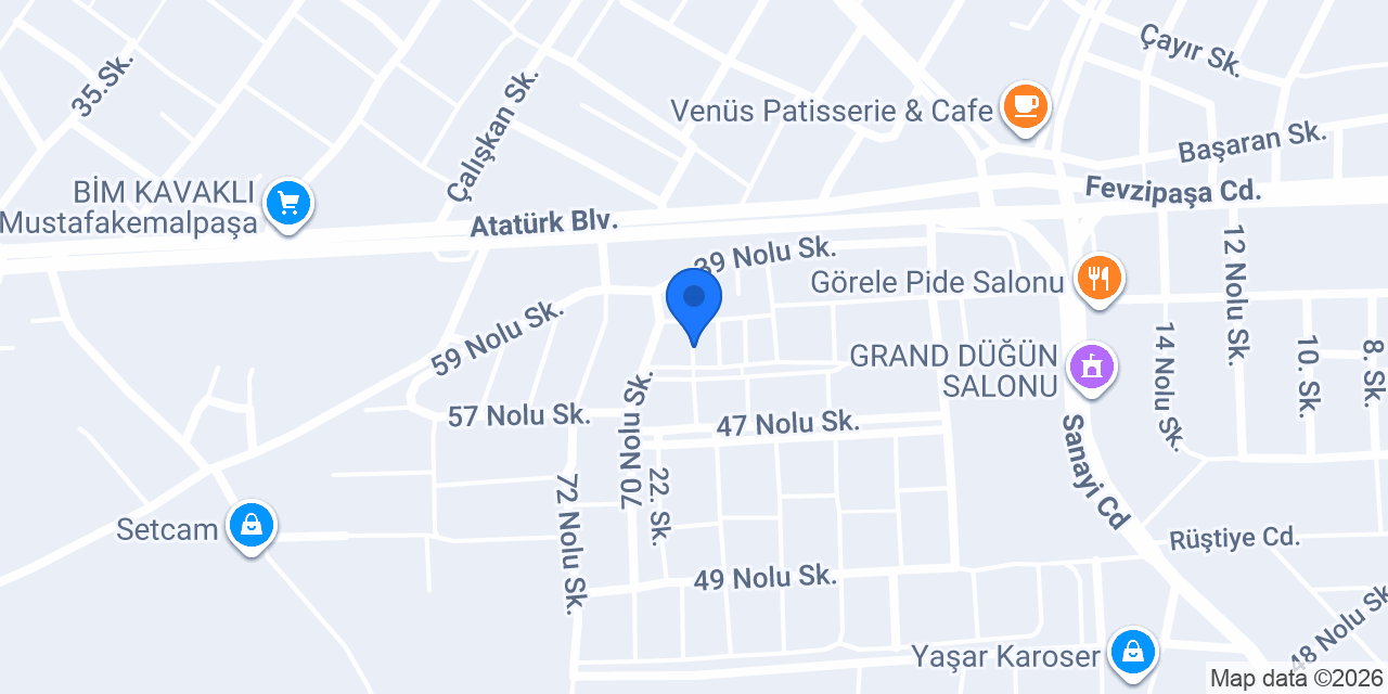 Kuraloğlu Otomotiv konumu