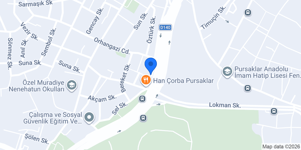 Sürat Kargo Pursaklar Şube konumu