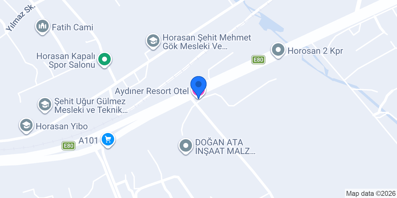Aydıner Resort Otel konumu