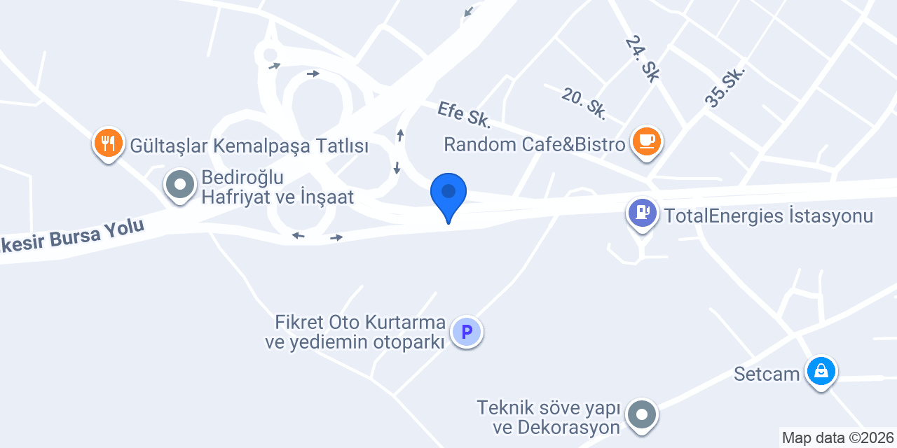 Özcelik Kereste konumu