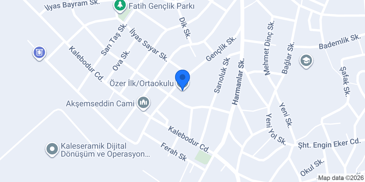Özer İlk/Ortaokulu konumu