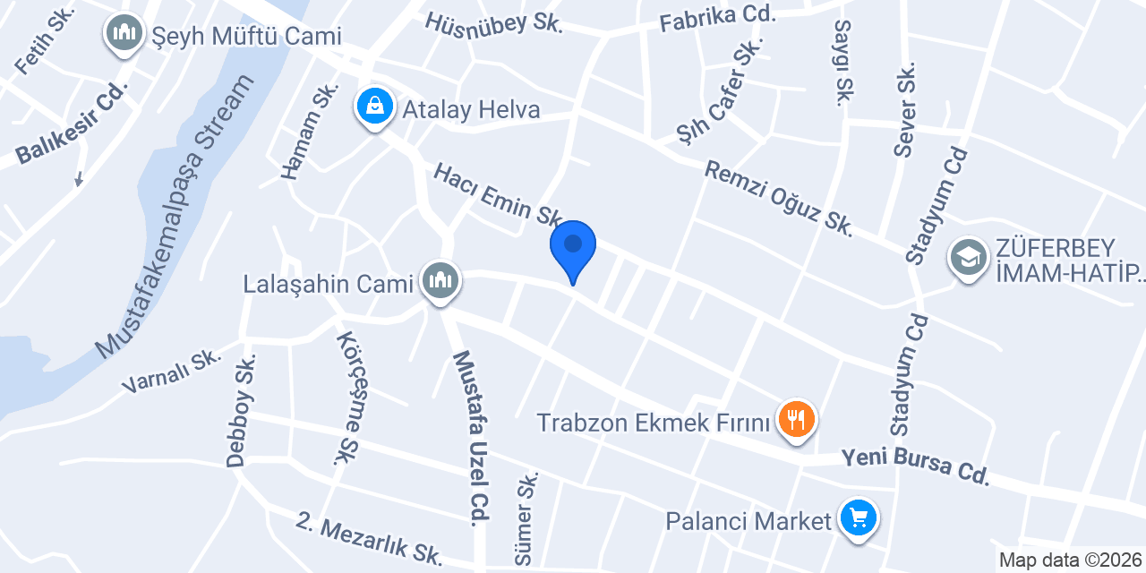 Ertürk Kardeşler Unlu Mamülleri konumu