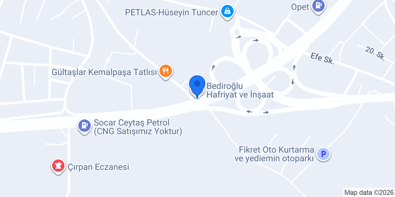 Bediroğlu Hafriyat ve İnşaat konumu