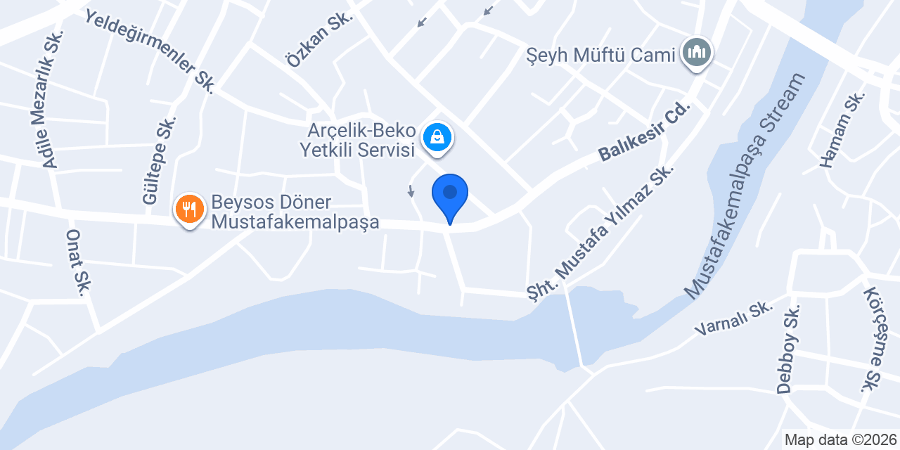Demirdöküm Servisi konumu