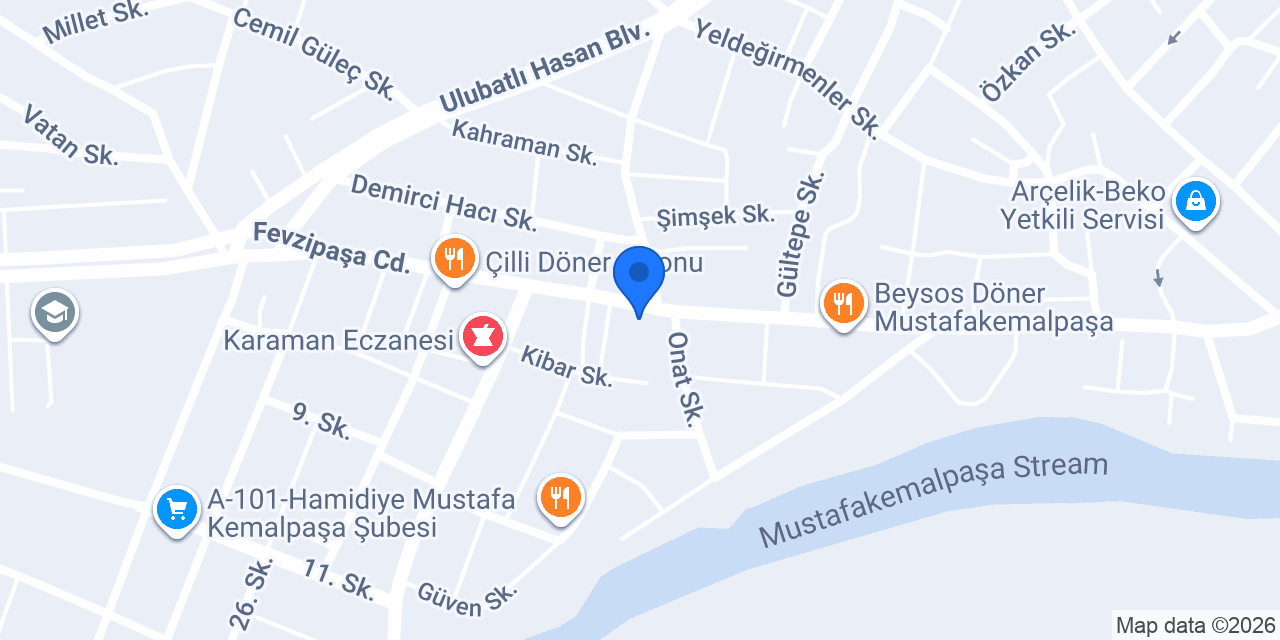 Ayça Ticaret / Emek Nakliyat konumu