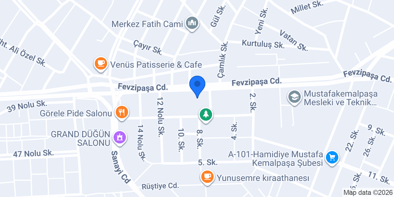 E&S Erkek Kuaförü konumu