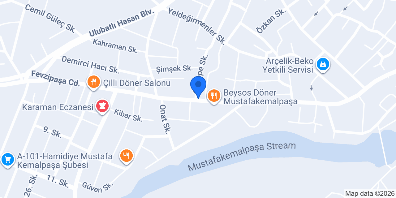 Eren Çiçek Evi konumu
