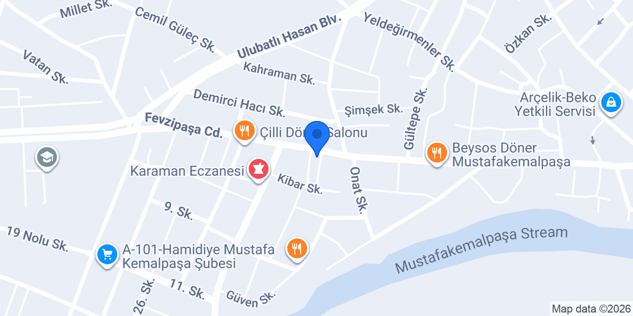 Mutlu Erkek Kuaförü konumu