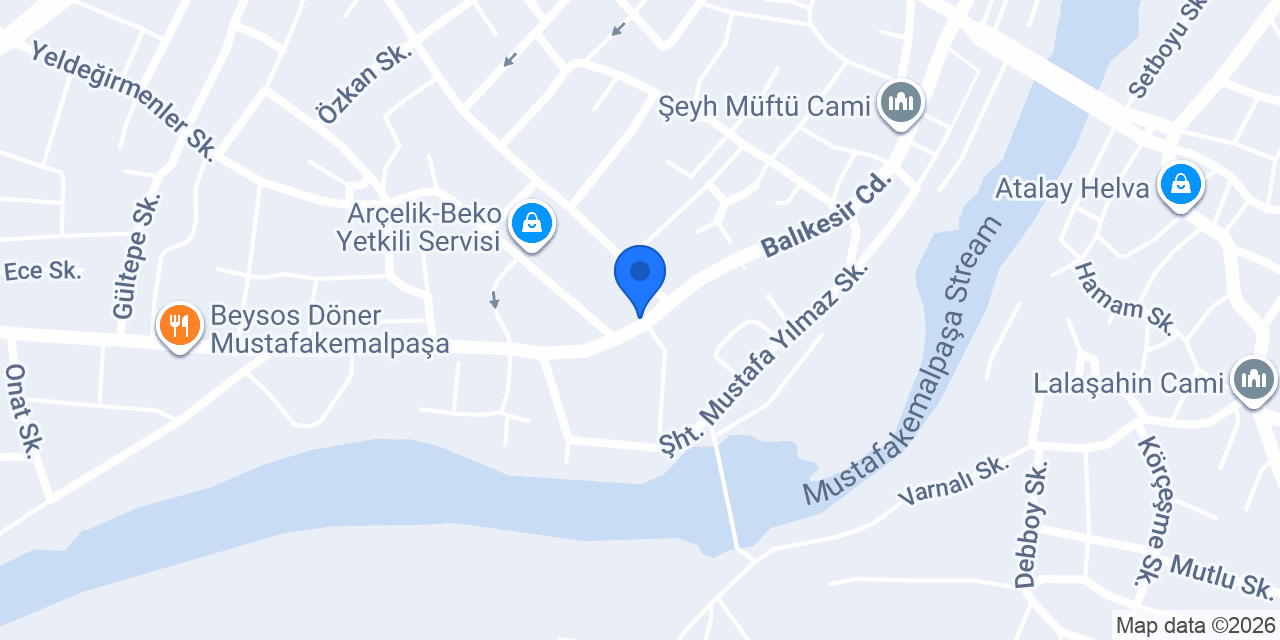 Çayova İnşaat konumu