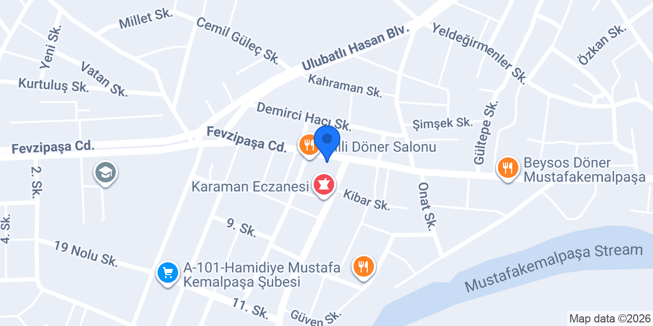 Marshall - Öztenekeci Ticaret konumu