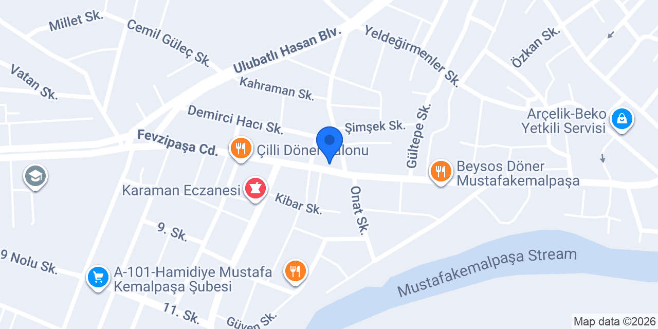 Derya yemek konumu