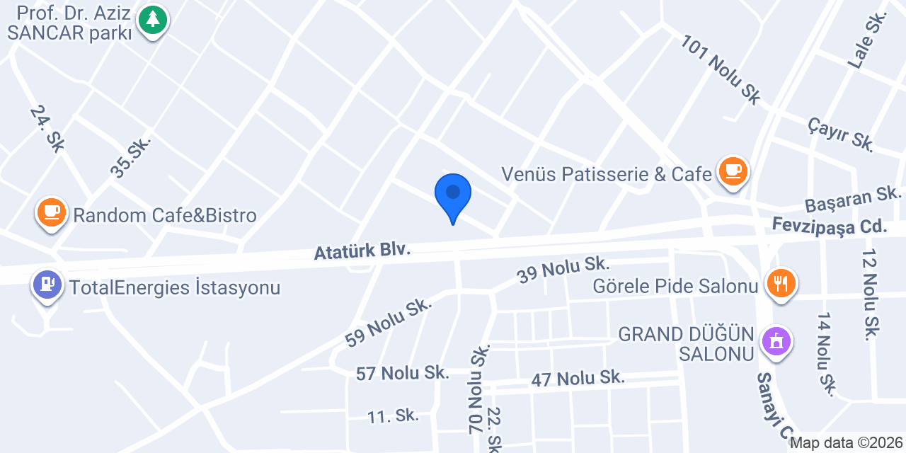 Çakır Oto Lastik konumu