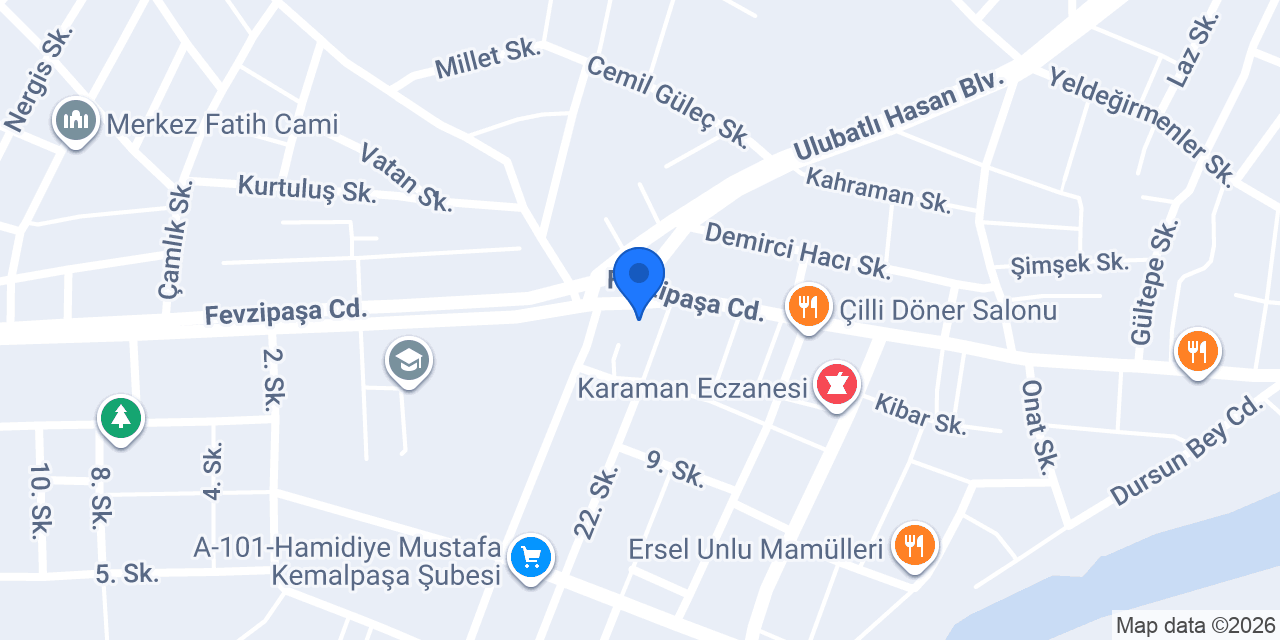Urfalı Hacıoğlu Pide Salonu konumu
