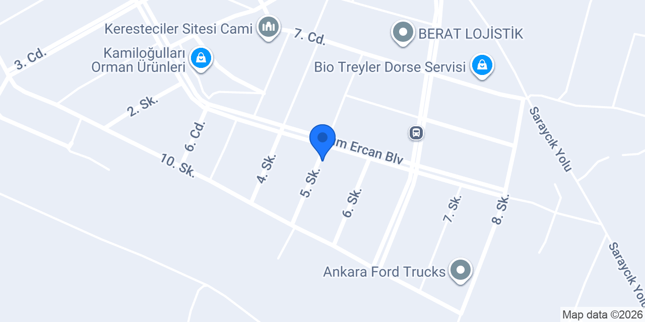 Akçamer Otomotiv konumu