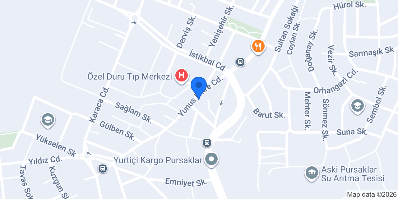 Canım Ailem Eczanesi konumu
