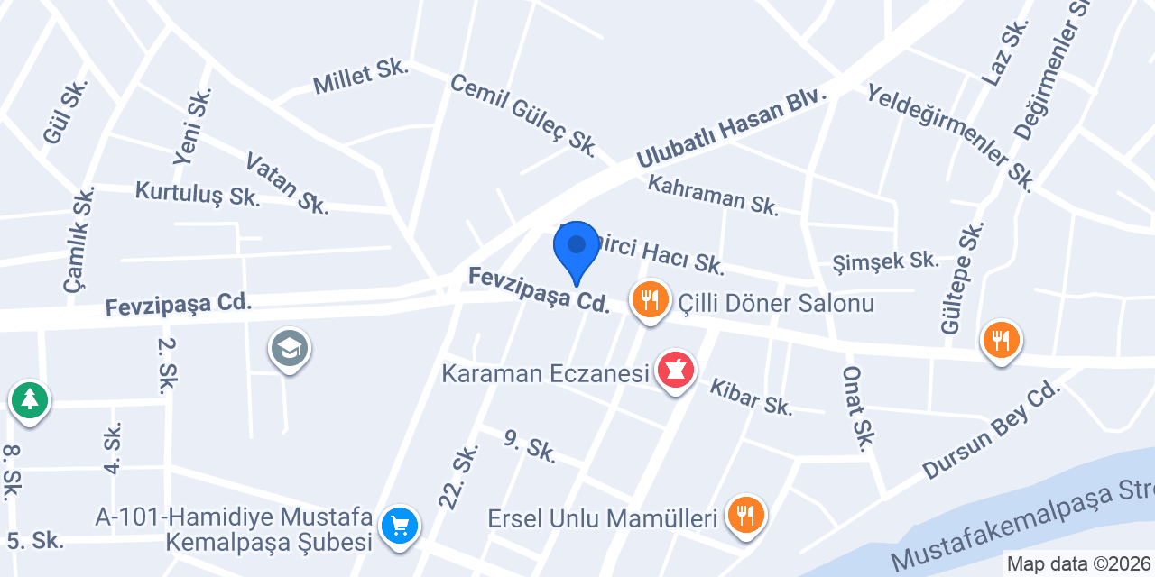 Yeni Konak Lokantası konumu