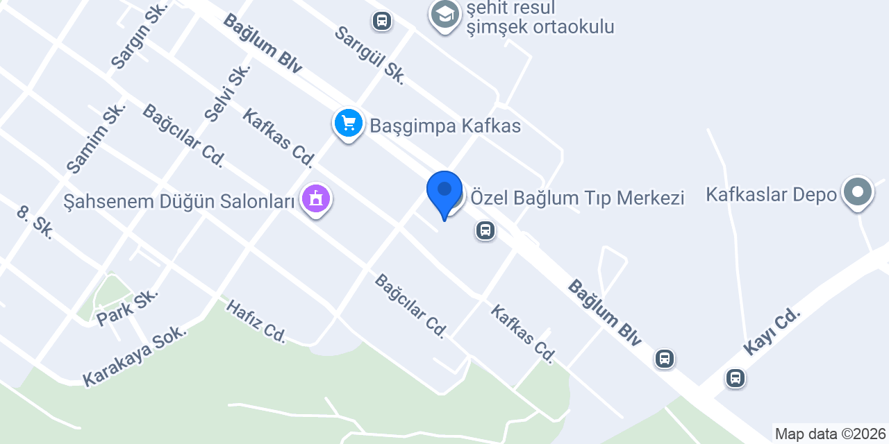 Özel Bağlum Tıp Merkezi konumu