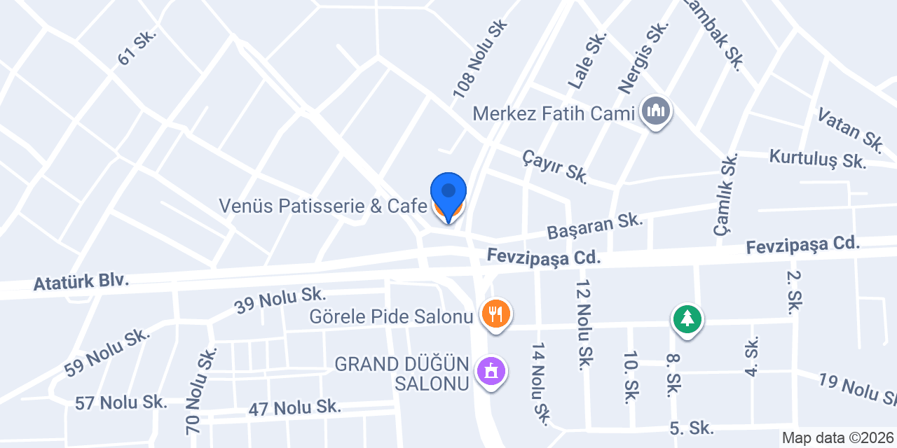 Venüs Patisserie & Cafe konumu