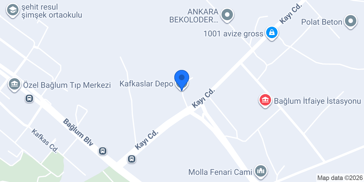 Kafkaslar Depo konumu