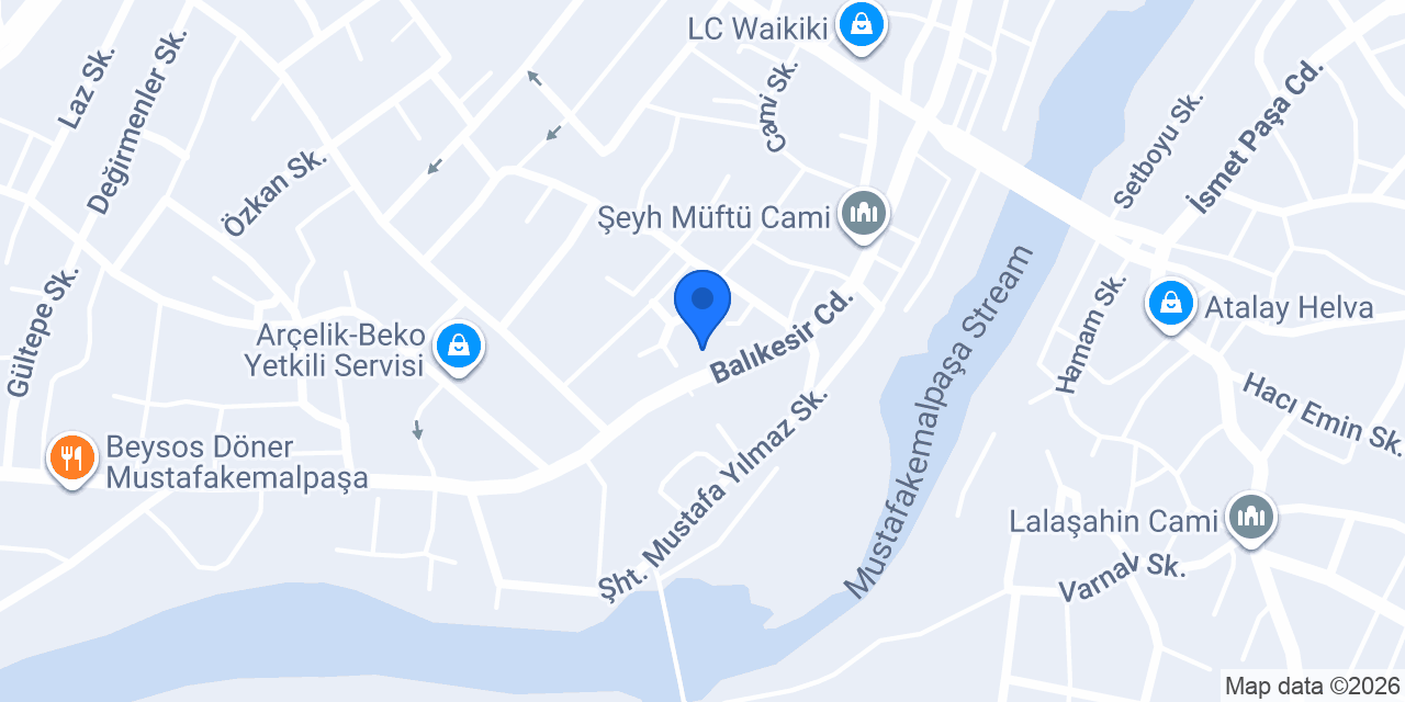 Bambi Yatak - Kul Mobilya konumu
