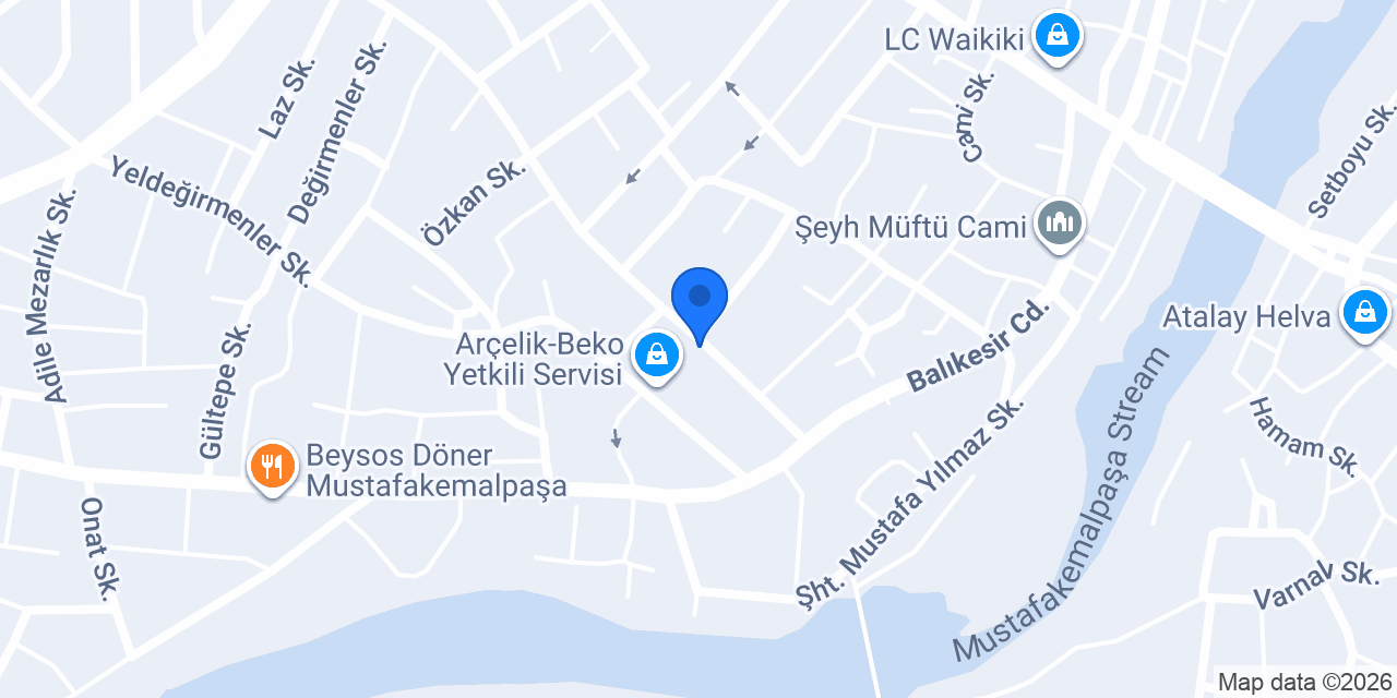 Çağlayan ekmek fırını konumu