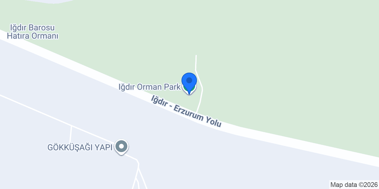 Iğdır Orman Park konumu
