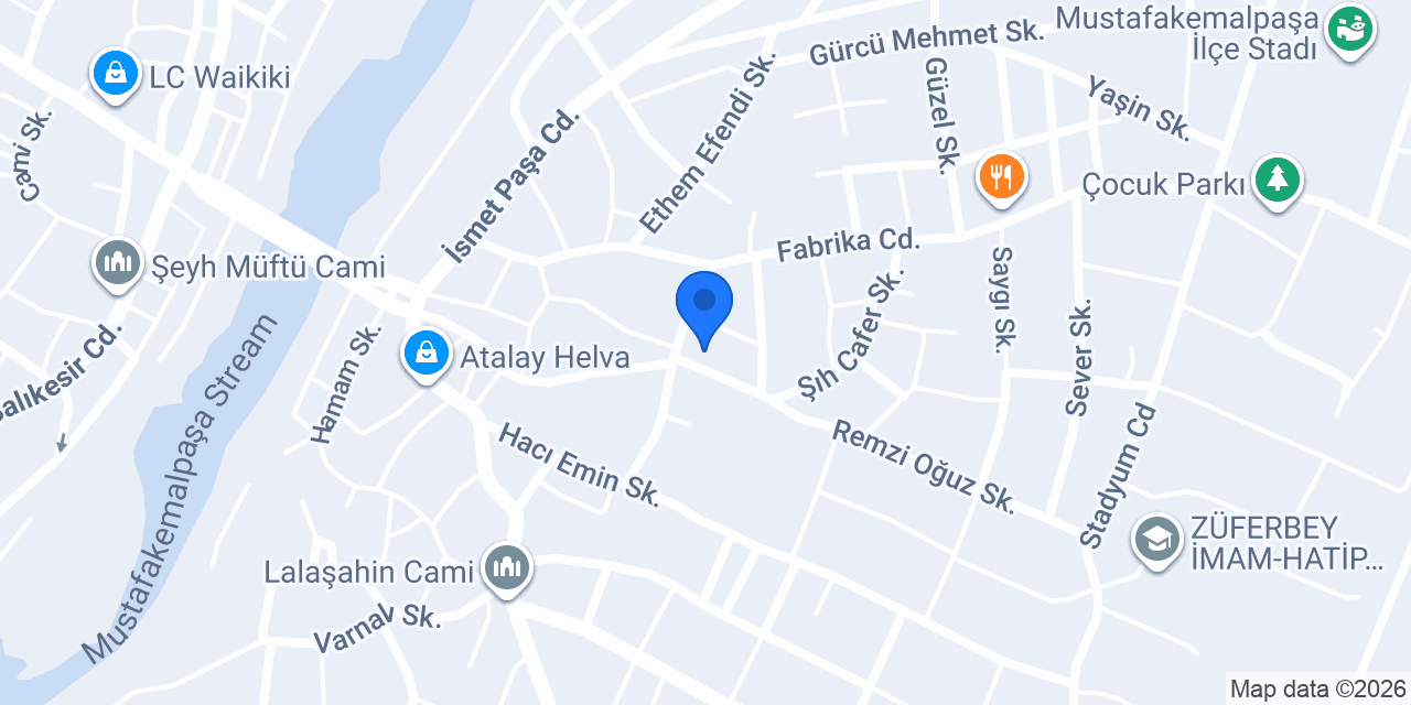 Mevlana İlkokulu konumu