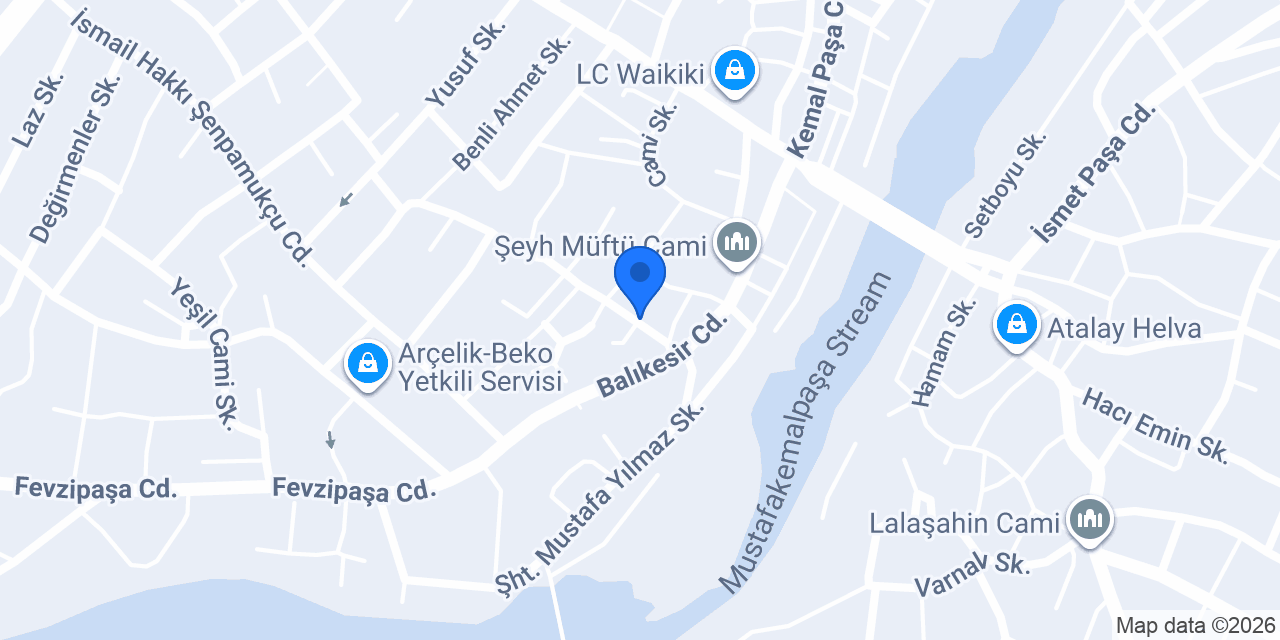 Çelik Veteriner Kliniği konumu