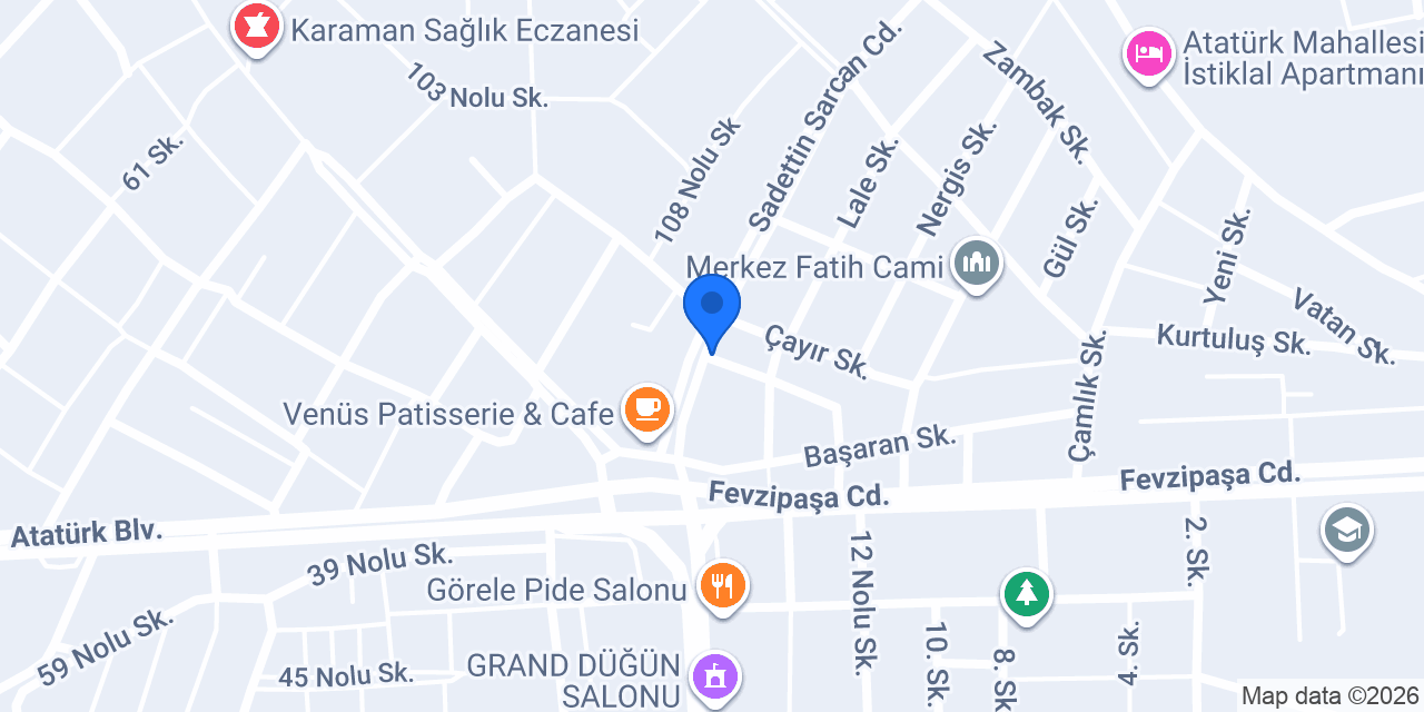 Beyza veteriner kliniği konumu