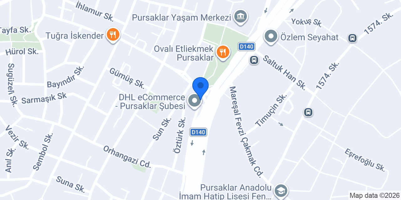 Albaraka Türk Pursaklar Şubesi konumu