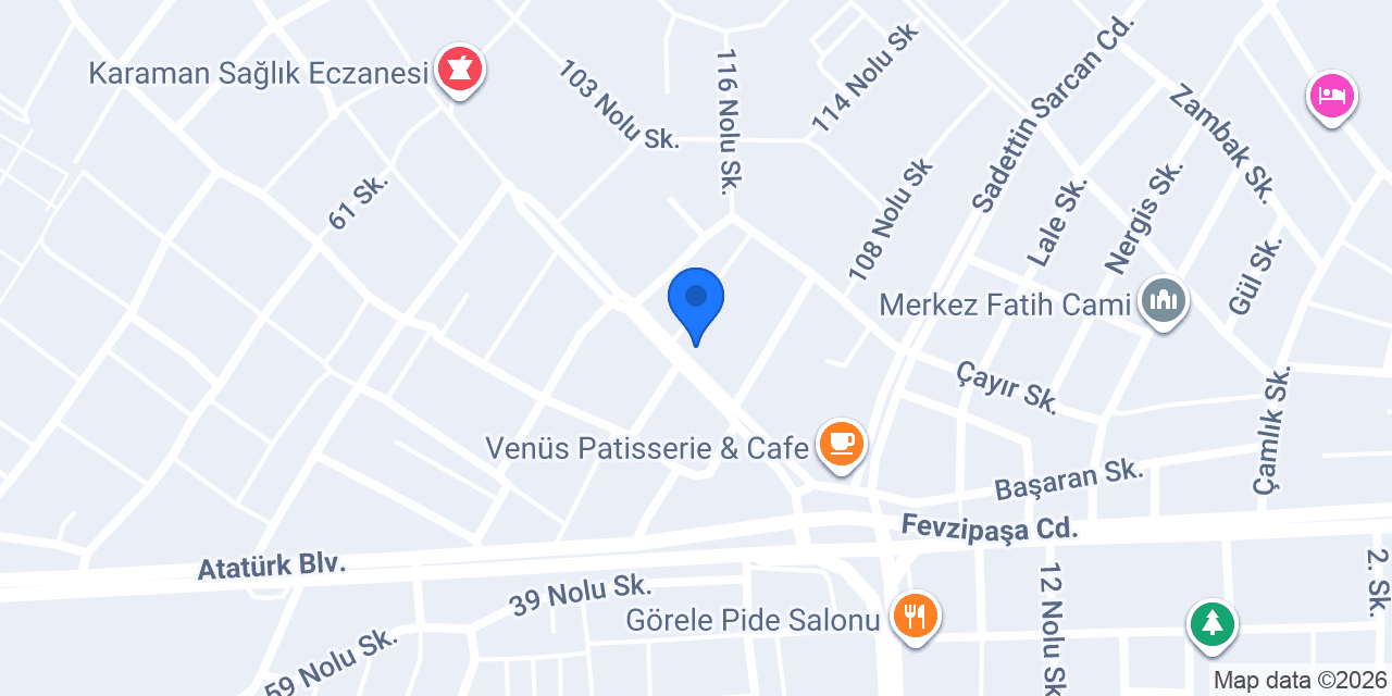 76 Evler Fast Food Cafe konumu