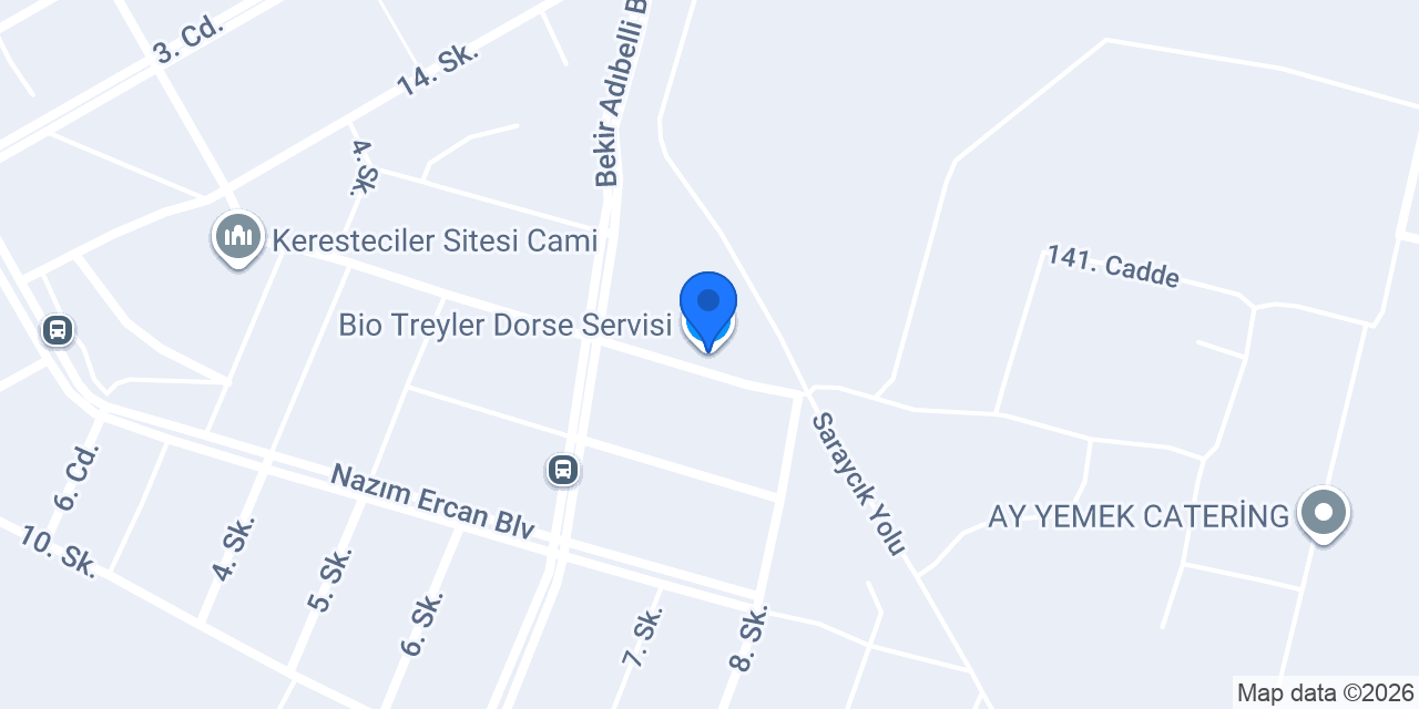 Bio Treyler Dorse Servisi konumu