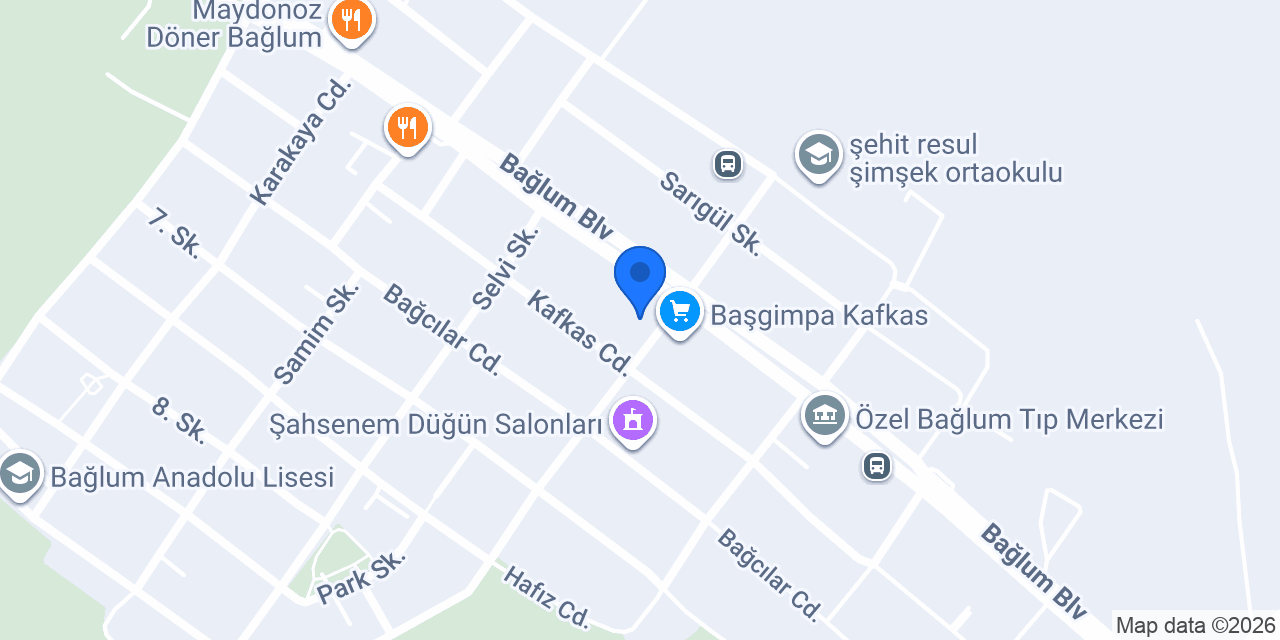 Öz Maraş Dondurma Ve Unlu Mamulleri konumu