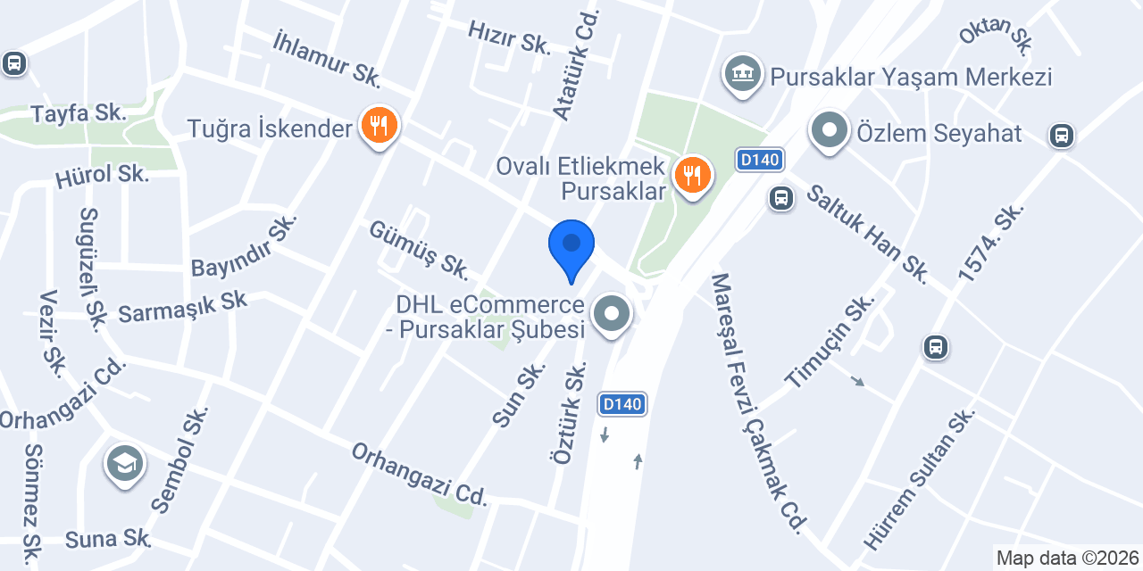 Vakıf Katılım Pursaklar Şubesi konumu