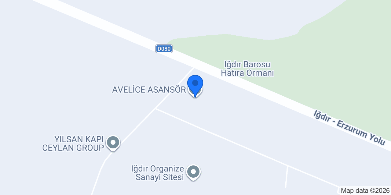 AVELİCE ASANSÖR konumu