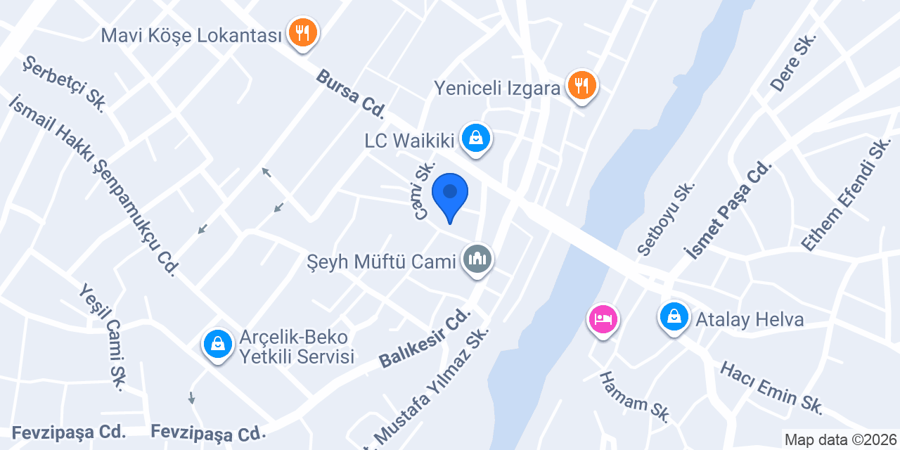 Levent Tekstil Kumaş Ticaret konumu