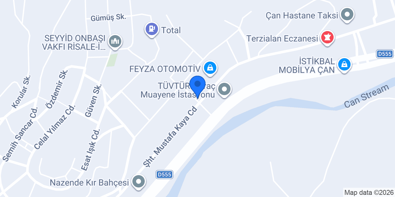Lastik Hangarı konumu