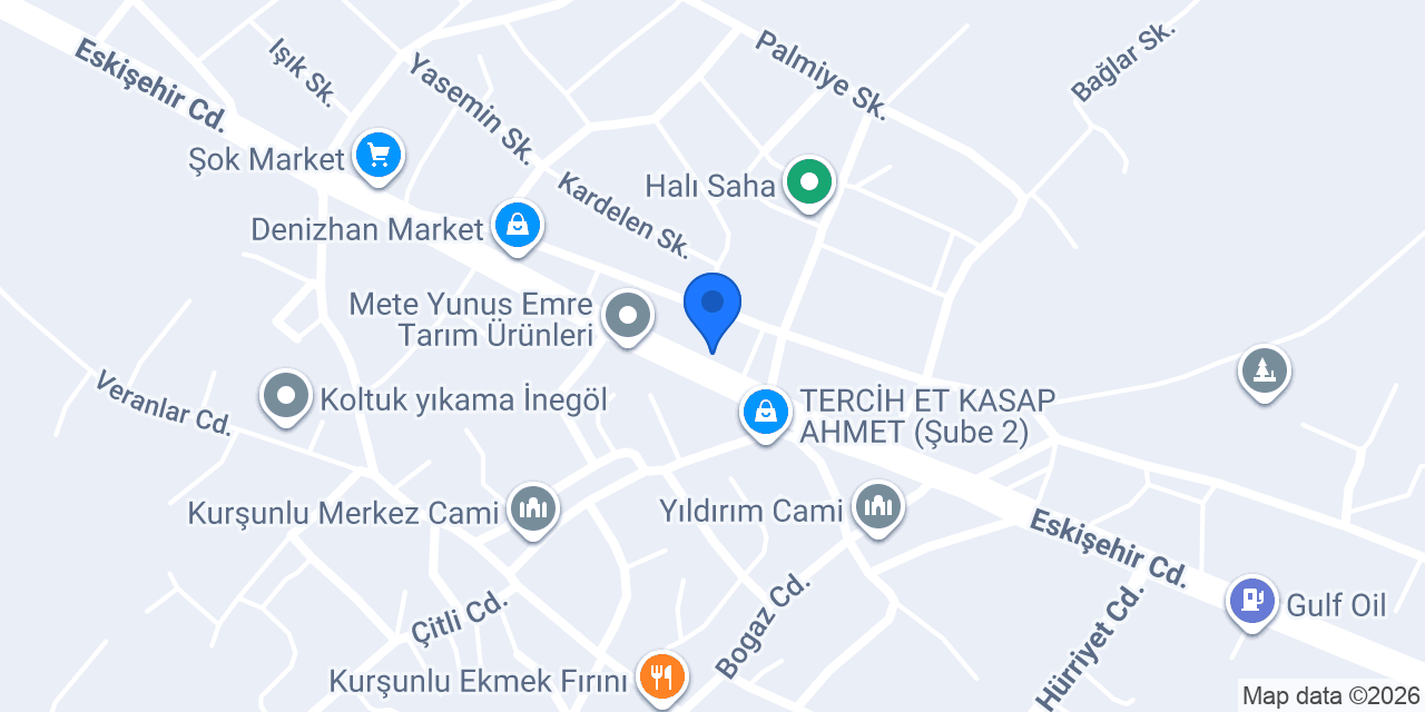 Miraç Yapi Dekorasyon konumu