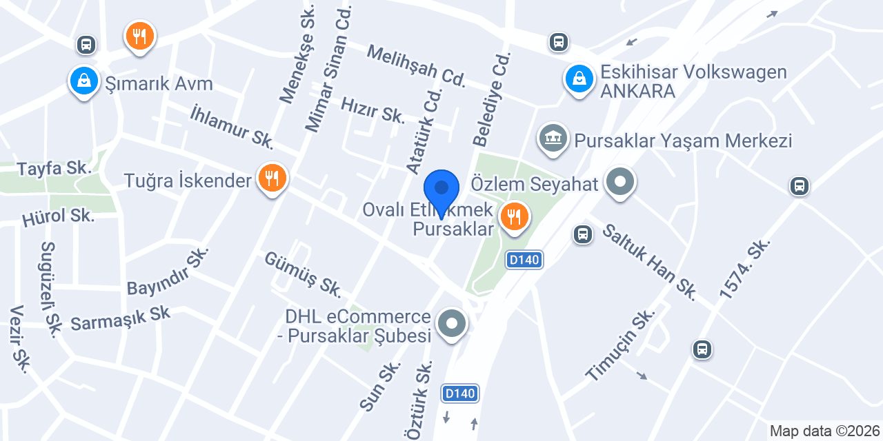 Kuveyt Türk Pursaklar Ankara Şubesi konumu