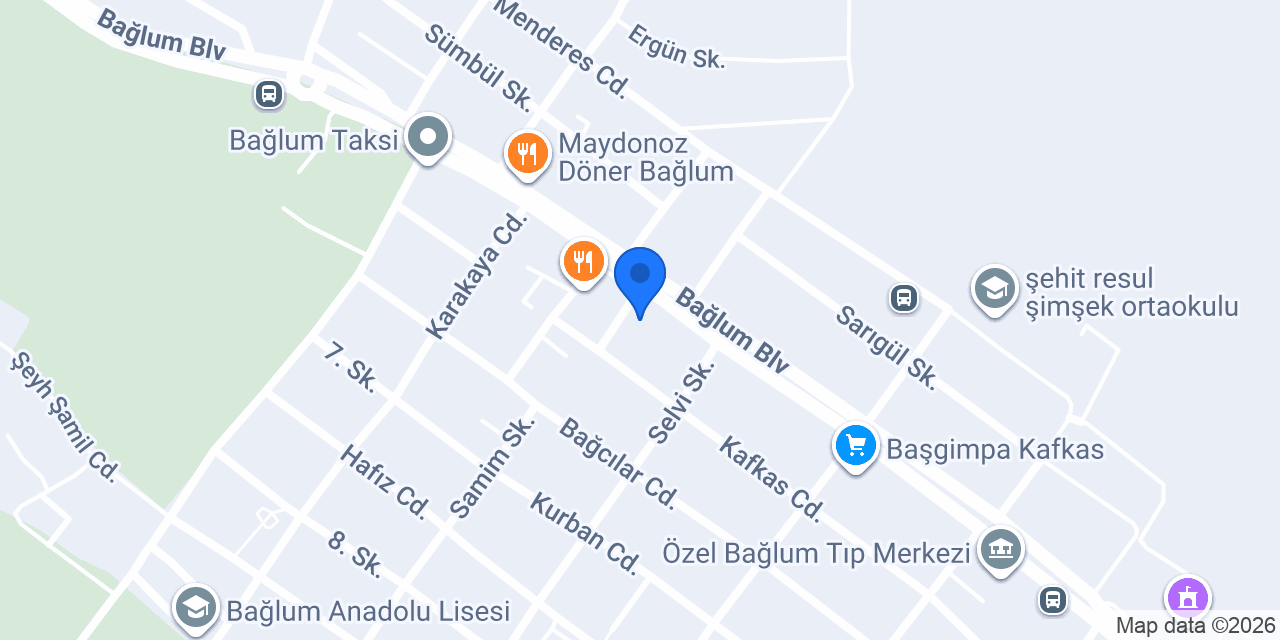 Kafkaslar Eczanesi konumu