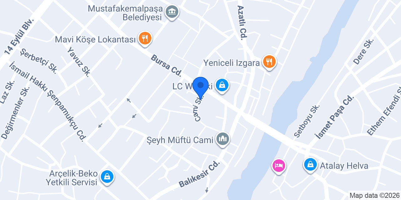Meşhur Kornet Dondurma konumu