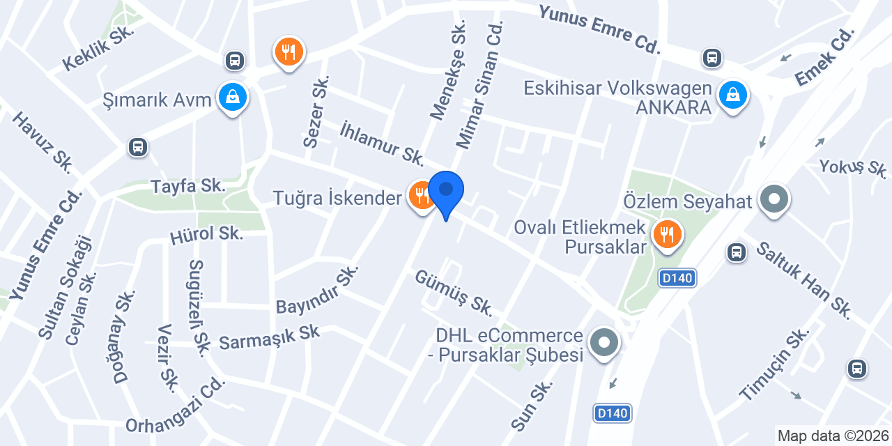 Zeyrekoğlu Baklava Pursaklar konumu