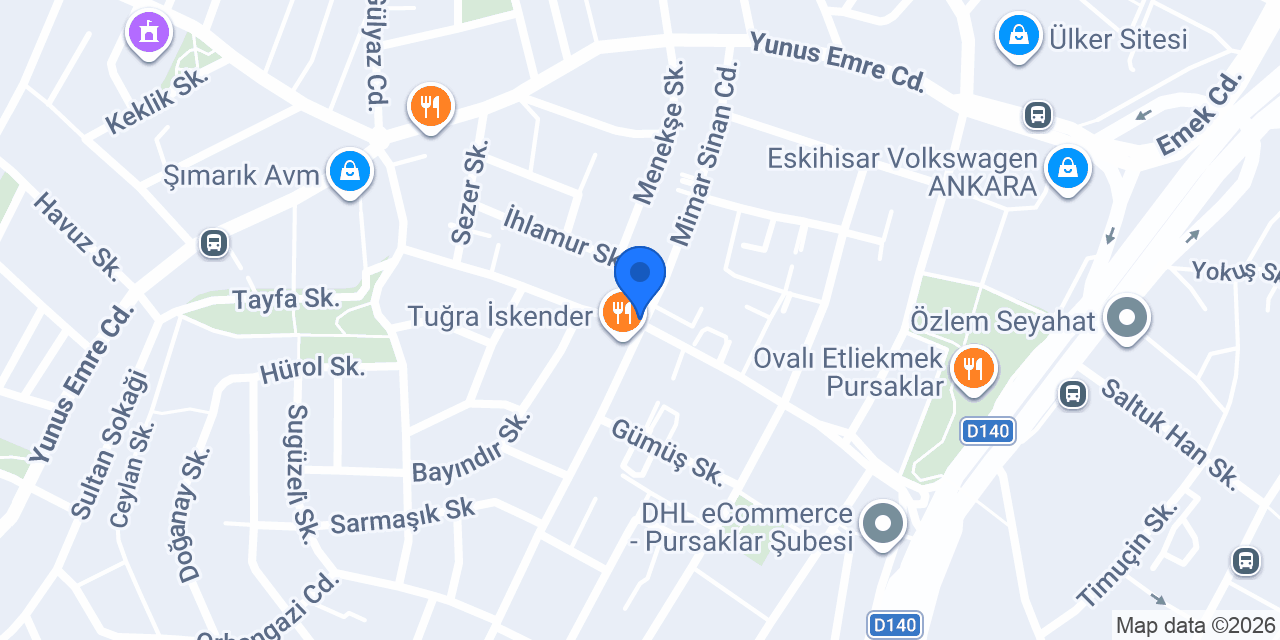 Venedik Pasta house konumu