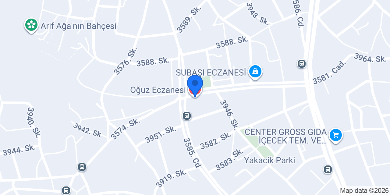 Oğuz Eczanesi konumu